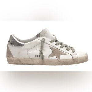 Golden Goose Superstar 39 White/Silver Stud Metallic